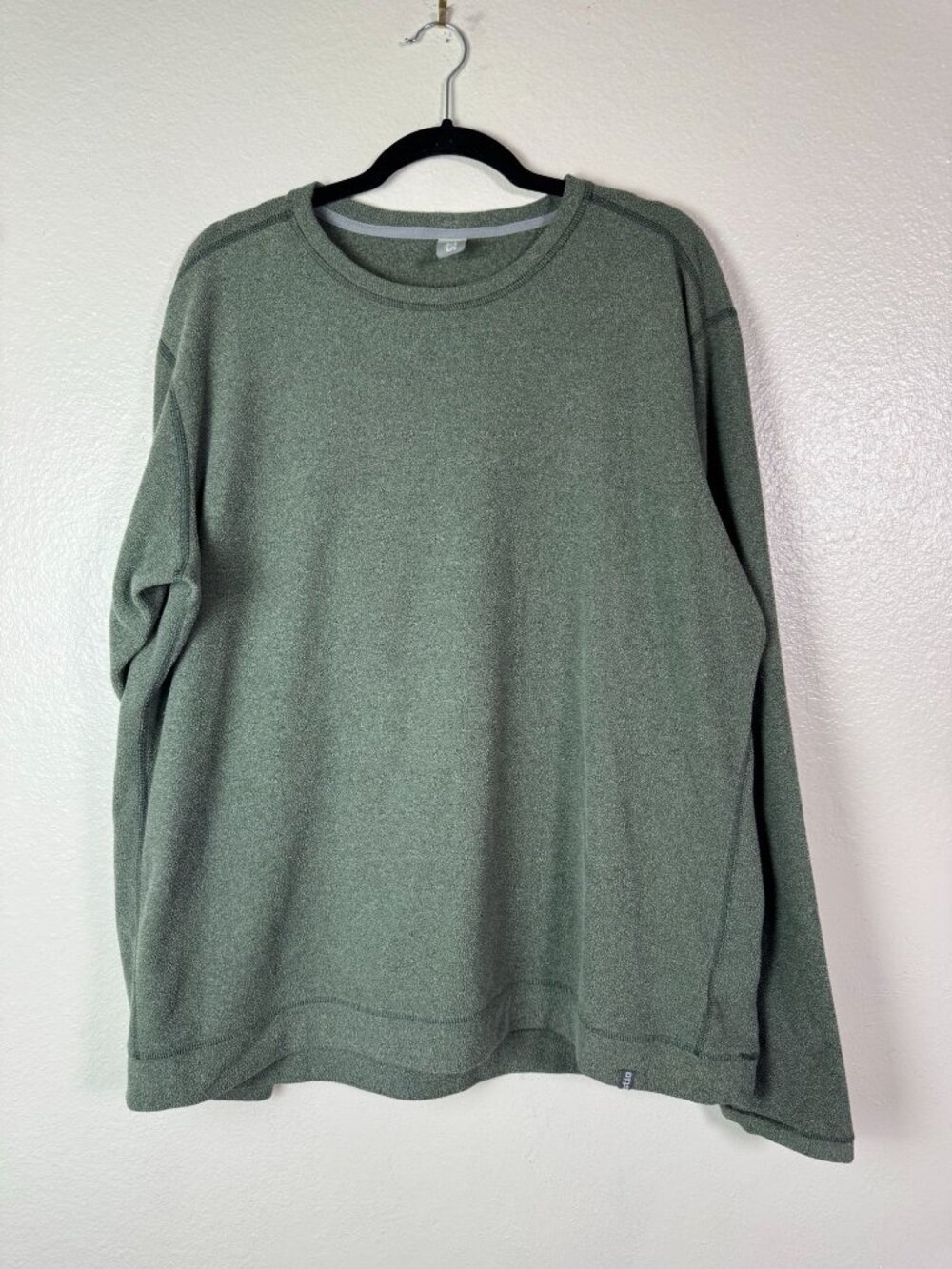 Stio Mens Green Fleece Crewneck Long Sleeve Sweater Size XXL Outdoor